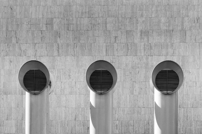 grayscale photo of round metal frame