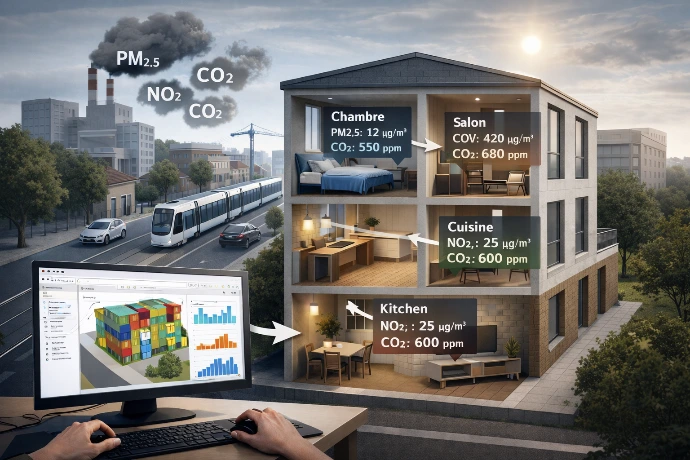 Simulation qualité de l'air intérieur QAI